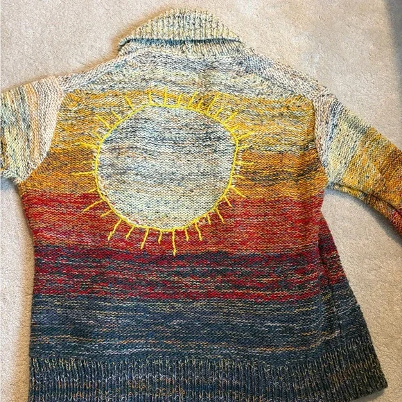 Pilcro Anthropologie Embroidered Sun Cardigan - Picture 8 of 10